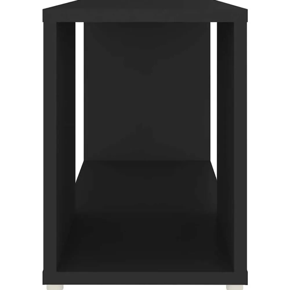 vidaXL Mueble de TV madera contrachapada 60x24x32 cm Negro Sale