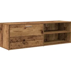 vidaXL Mueble de TV madera contrachapada envejecida 120x34x37 cm Madera antigua Hot