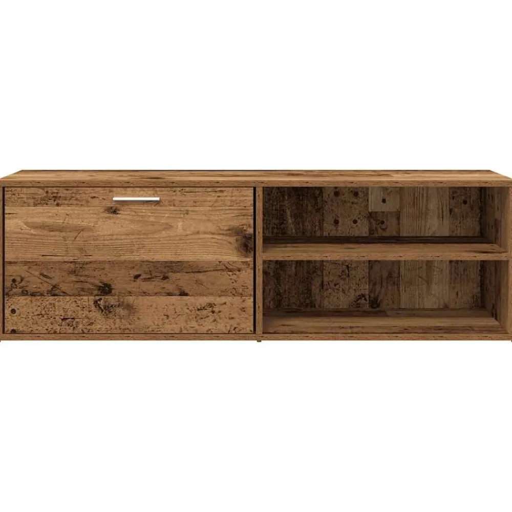 vidaXL Mueble de TV madera contrachapada envejecida 120x34x37 cm Madera antigua Hot