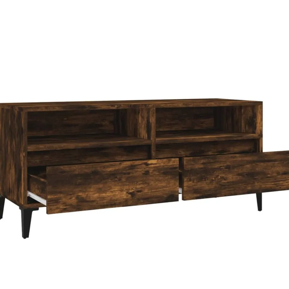 vidaXL Muebles Tv-Mueble de TV madera contrachapada 100x34,5x44,5cm