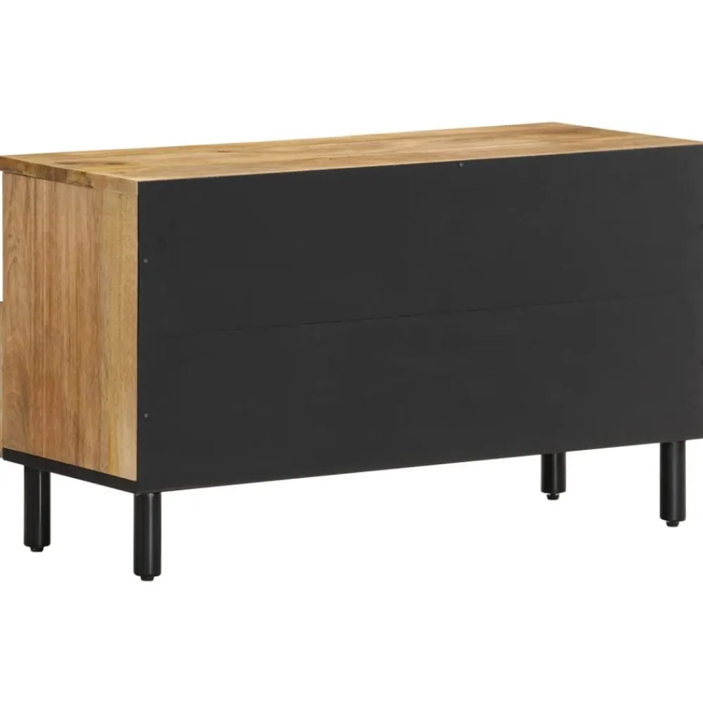 vidaXL Mueble de TV madera maciza de mango 80x33x46 cm Natural Clearance
