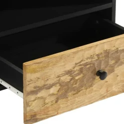 vidaXL Mueble de TV madera maciza de mango 80x33x46 cm Natural Clearance