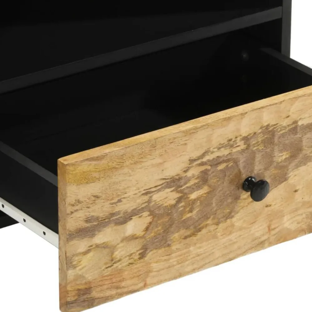 vidaXL Mueble de TV madera maciza de mango 80x33x46 cm Natural Clearance