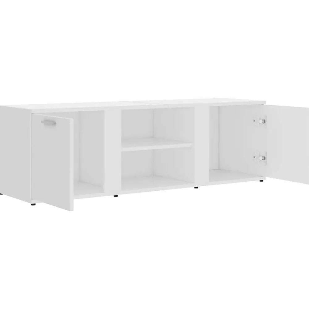vidaXL Mueble de TV madera contrachapada 120x34x37 cm Blanco Sale