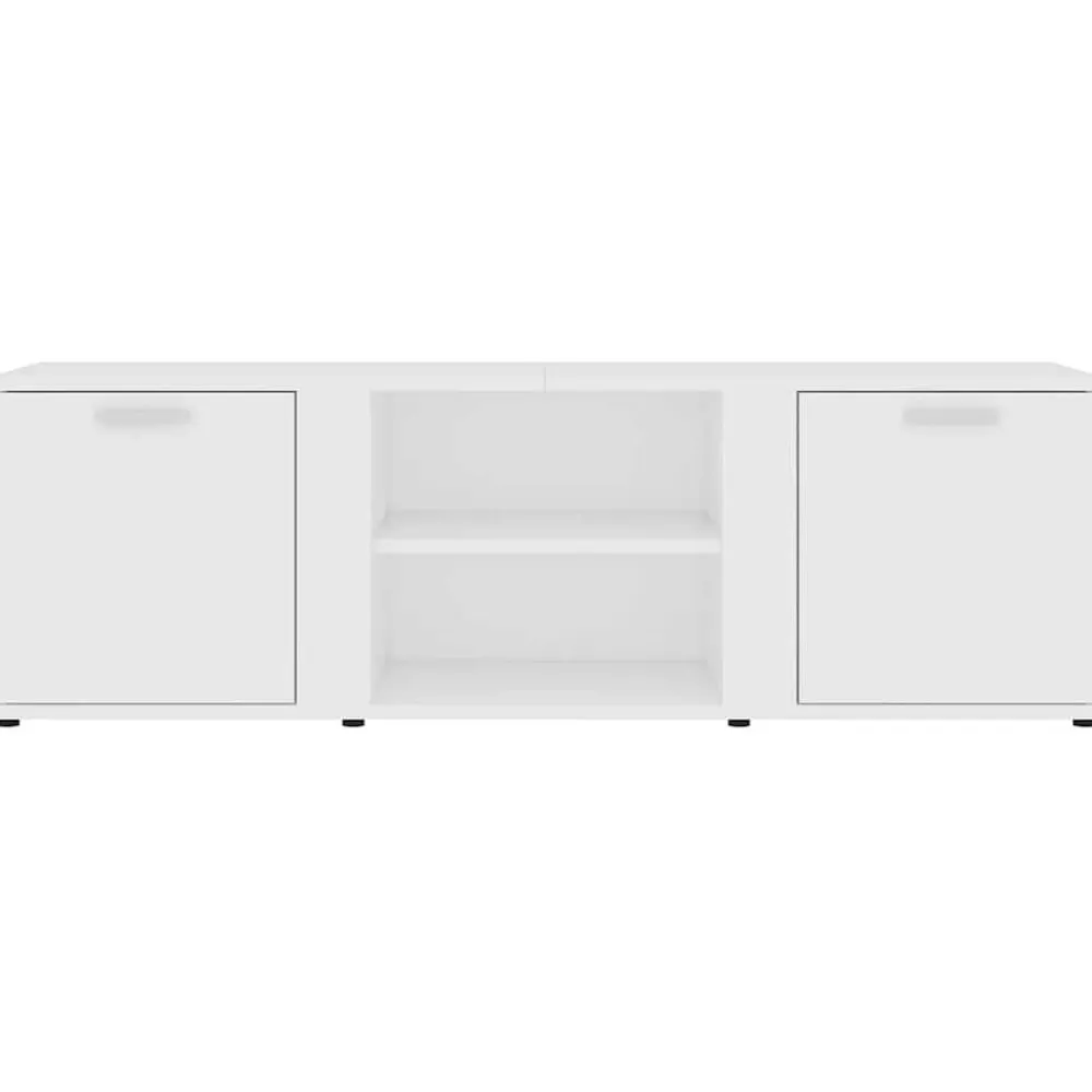 vidaXL Mueble de TV madera contrachapada 120x34x37 cm Blanco Sale