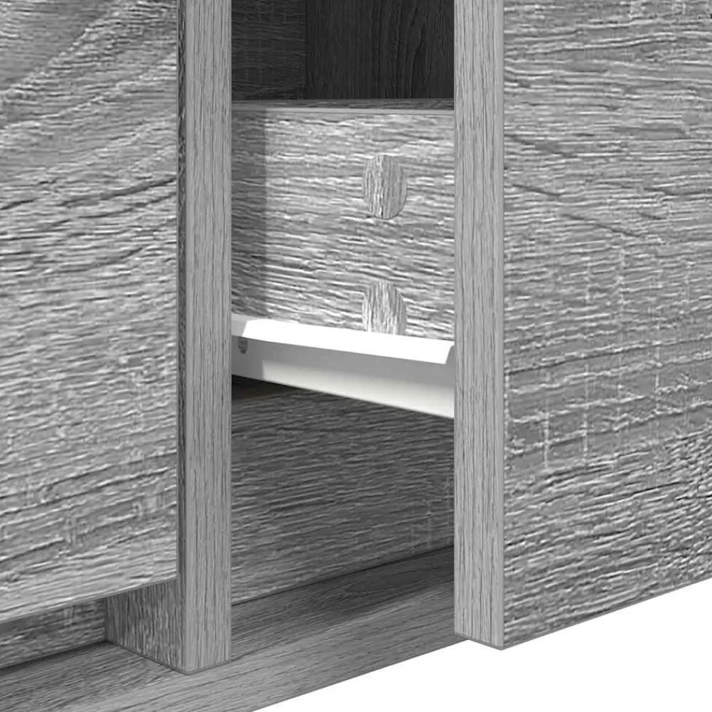 vidaXL Mueble de TV madera contrachapada 60x31x25,5 cm Gris sonoma Hot