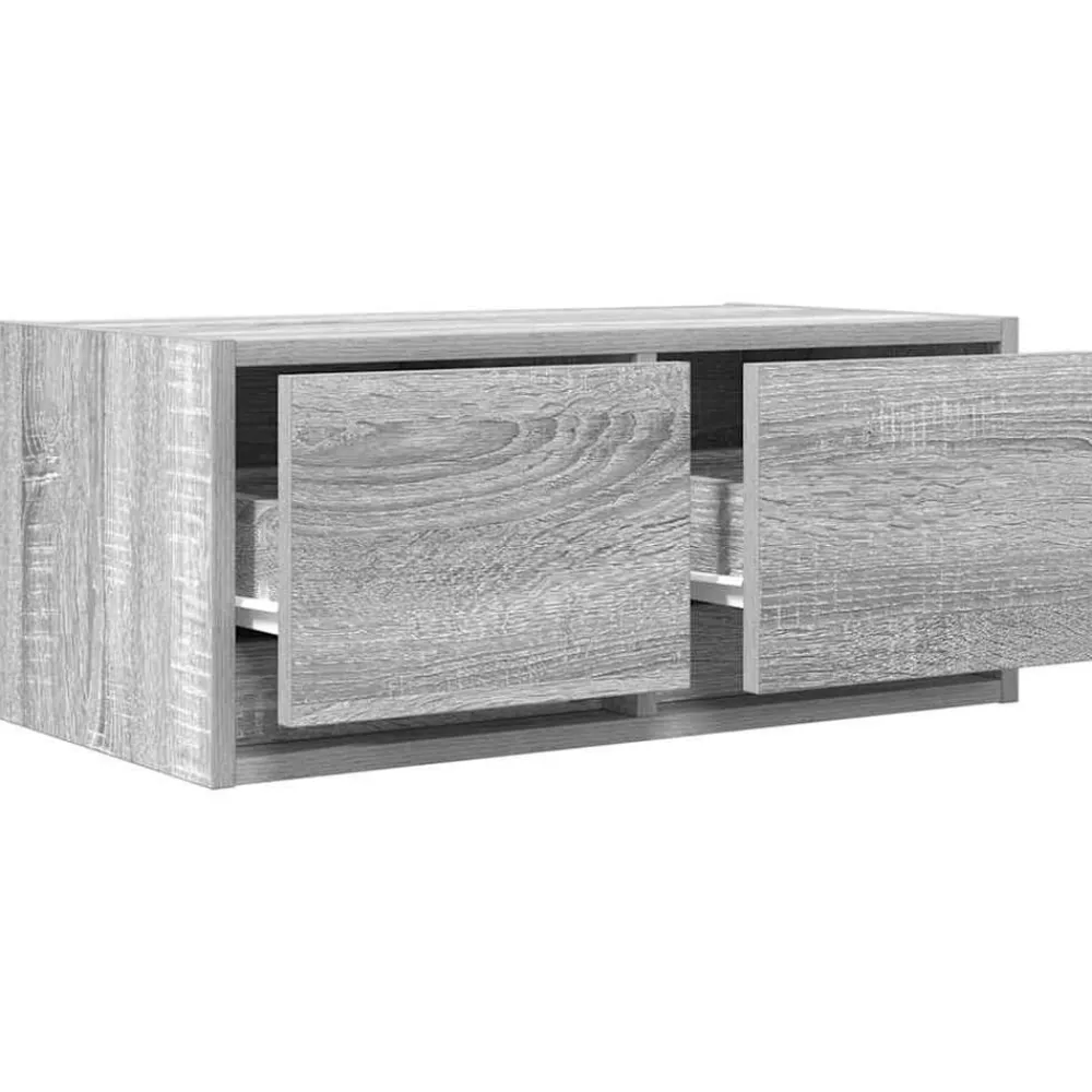 vidaXL Mueble de TV madera contrachapada 60x31x25,5 cm Gris sonoma Hot