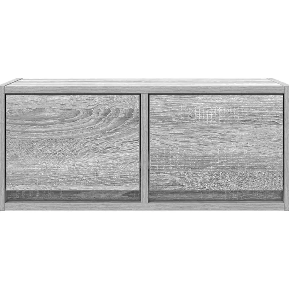vidaXL Mueble de TV madera contrachapada 60x31x25,5 cm Gris sonoma Hot