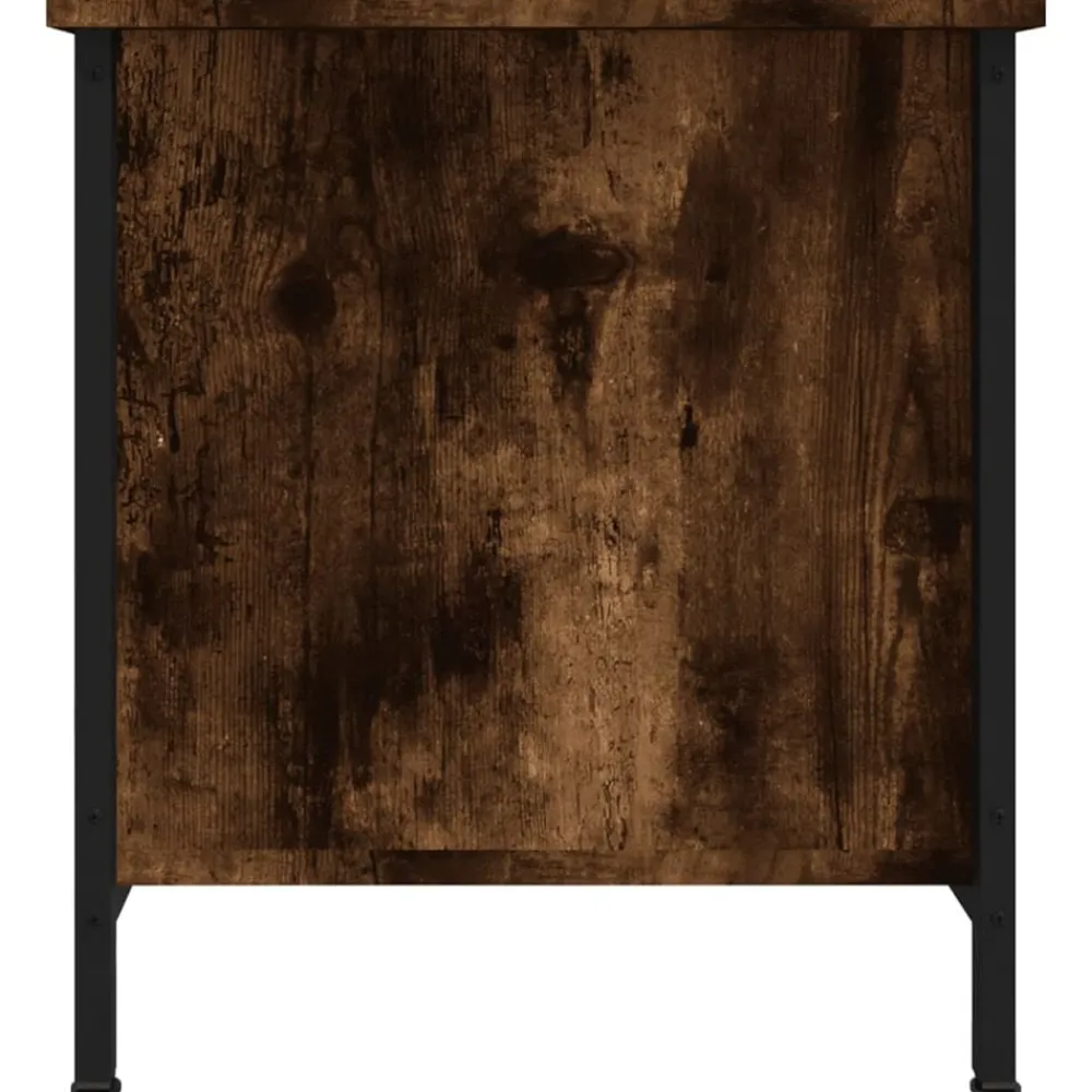 vidaXL Mueble de TV madera contrachapada 100x40x45 cm Roble ahumado Best