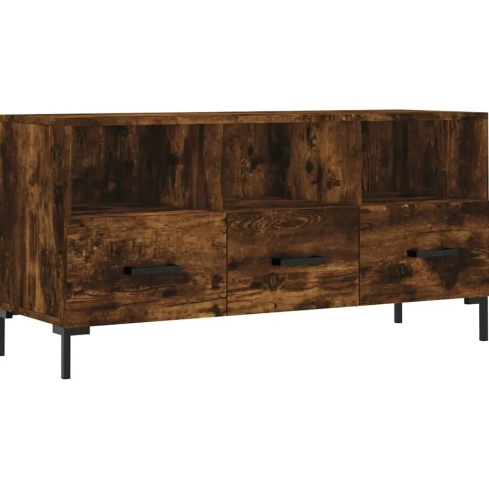 vidaXL Muebles Tv-Mueble de TV madera de ingeniería 102x36x50 cm