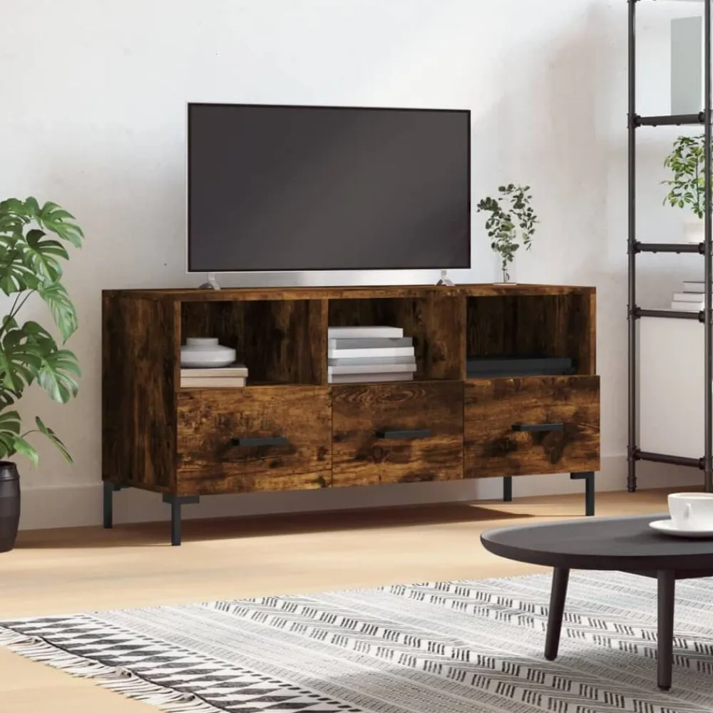 vidaXL Muebles Tv-Mueble de TV madera de ingeniería 102x36x50 cm