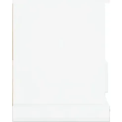 vidaXL Muebles Tv-Mueble de TV madera contrachapada blanco brillo 93x35,5x45 cm