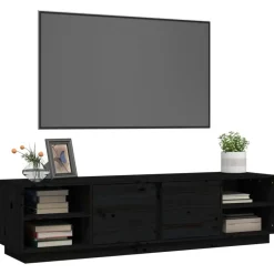 vidaXL Muebles Tv-Mueble de TV madera maciza de pino 156x40x40 cm
