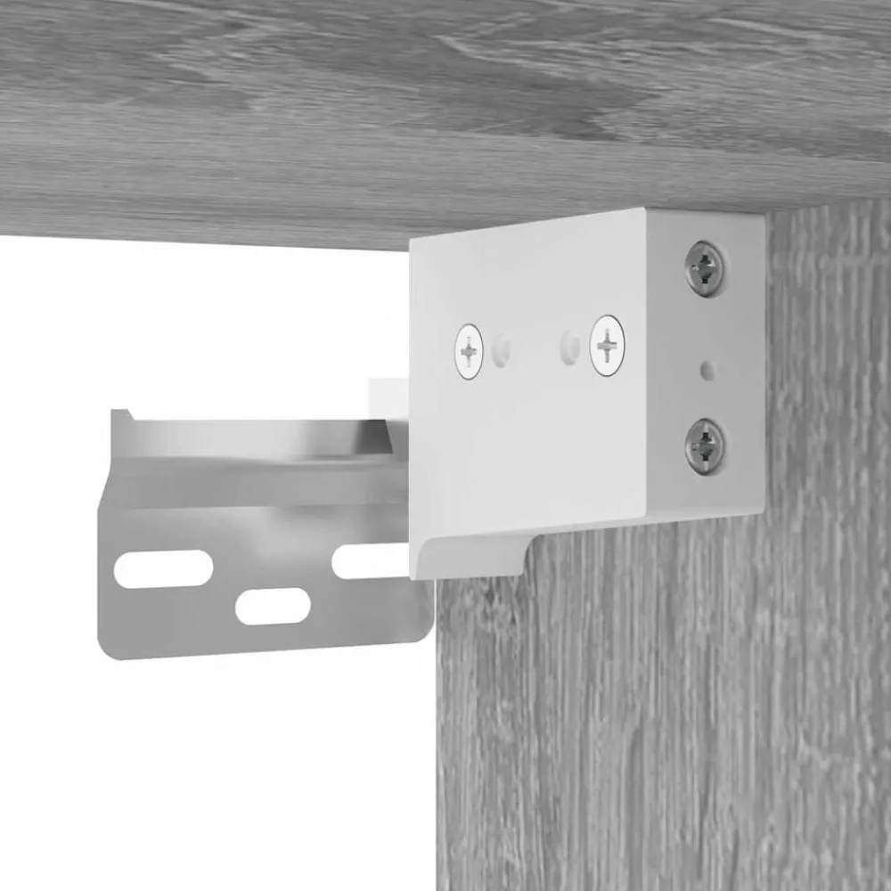 vidaXL Mueble de TV madera y metal roble ahumado 60x31x39,5 cm Gris sonoma Hot
