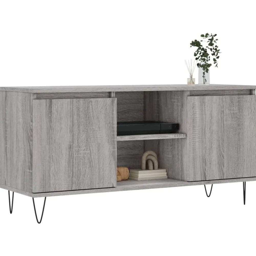 vidaXL Muebles Tv-Mueble de TV madera de ingeniería 104x35x50 cm