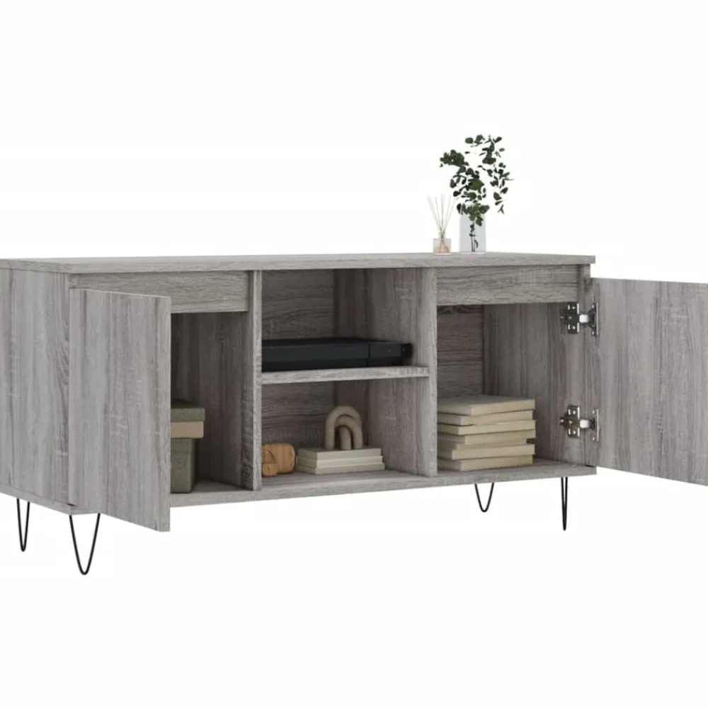 vidaXL Muebles Tv-Mueble de TV madera de ingeniería 104x35x50 cm
