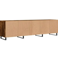 vidaXL Mueble de TV madera contrachapada 150x30x44,5 cm Roble ahumado Sale