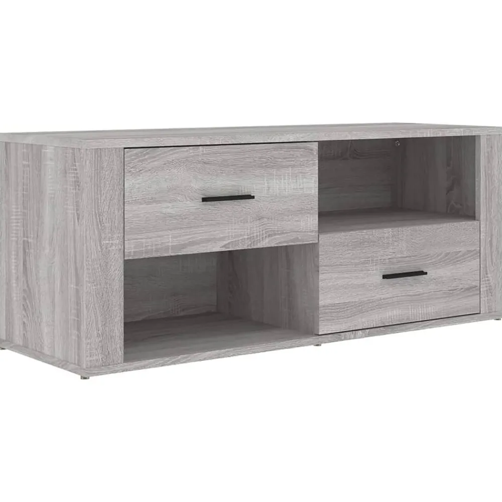 vidaXL Muebles Tv-Mueble de TV madera contrachapada 100x35x40 cm