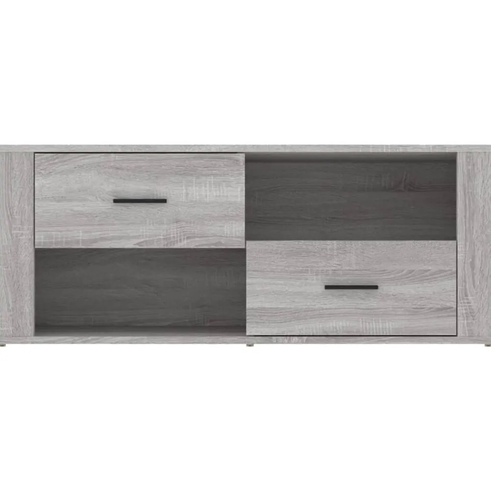 vidaXL Muebles Tv-Mueble de TV madera contrachapada 100x35x40 cm