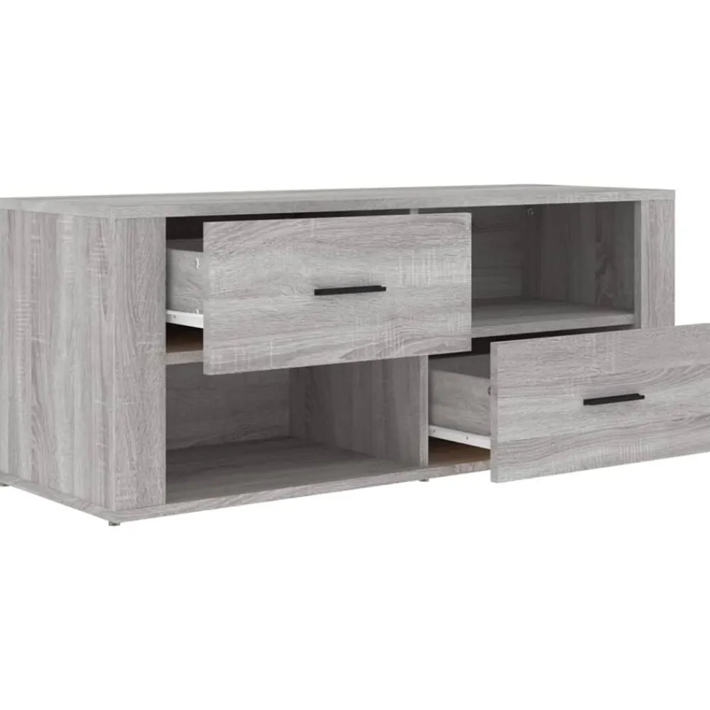 vidaXL Muebles Tv-Mueble de TV madera contrachapada 100x35x40 cm