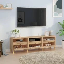 vidaXL Muebles Tv-Mueble de TV madera contrachapada 150x30x44,5 cm
