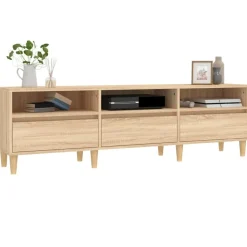 vidaXL Muebles Tv-Mueble de TV madera contrachapada 150x30x44,5 cm