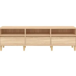 vidaXL Muebles Tv-Mueble de TV madera contrachapada 150x30x44,5 cm