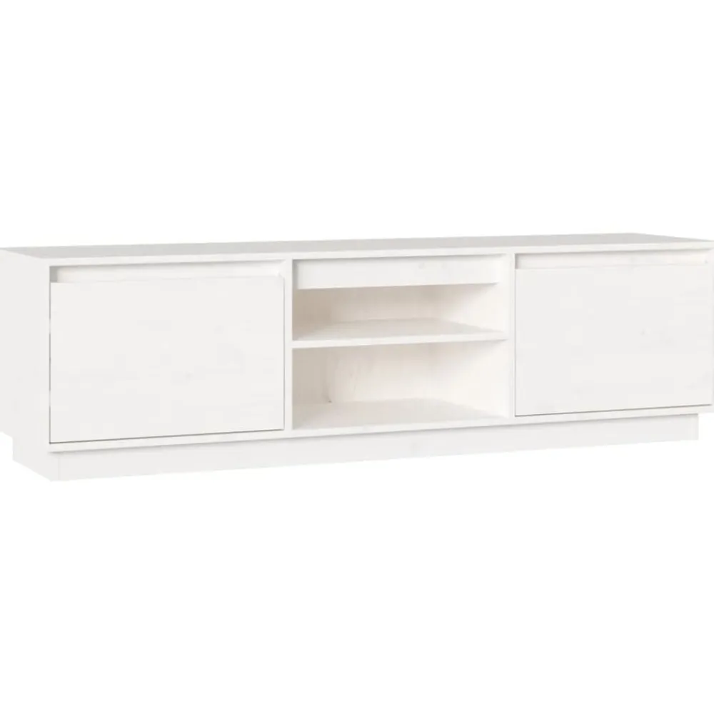 vidaXL Muebles Tv-Mueble de TV madera maciza de pino 140x35x40 cm