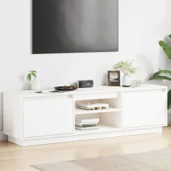 vidaXL Muebles Tv-Mueble de TV madera maciza de pino 140x35x40 cm