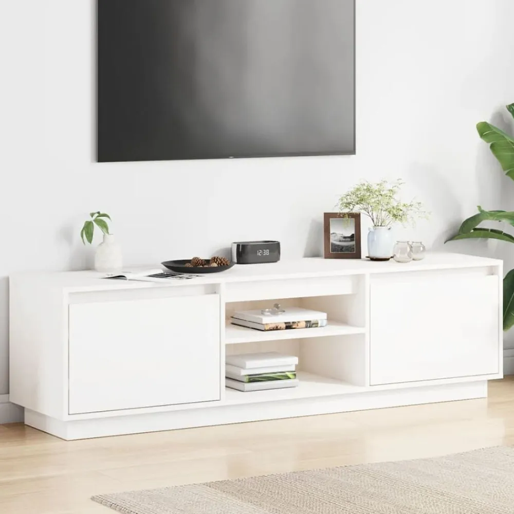 vidaXL Muebles Tv-Mueble de TV madera maciza de pino 140x35x40 cm