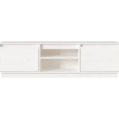 vidaXL Muebles Tv-Mueble de TV madera maciza de pino 140x35x40 cm