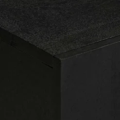 vidaXL Armarios Y Almacenamiento-Mueble de TV madera de ingeniería negro 105x33x46 cm