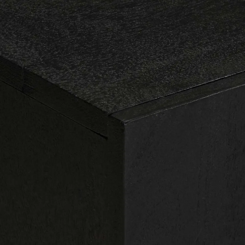 vidaXL Armarios Y Almacenamiento-Mueble de TV madera de ingeniería negro 105x33x46 cm