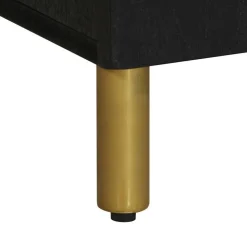 vidaXL Armarios Y Almacenamiento-Mueble de TV madera de ingeniería negro 105x33x46 cm