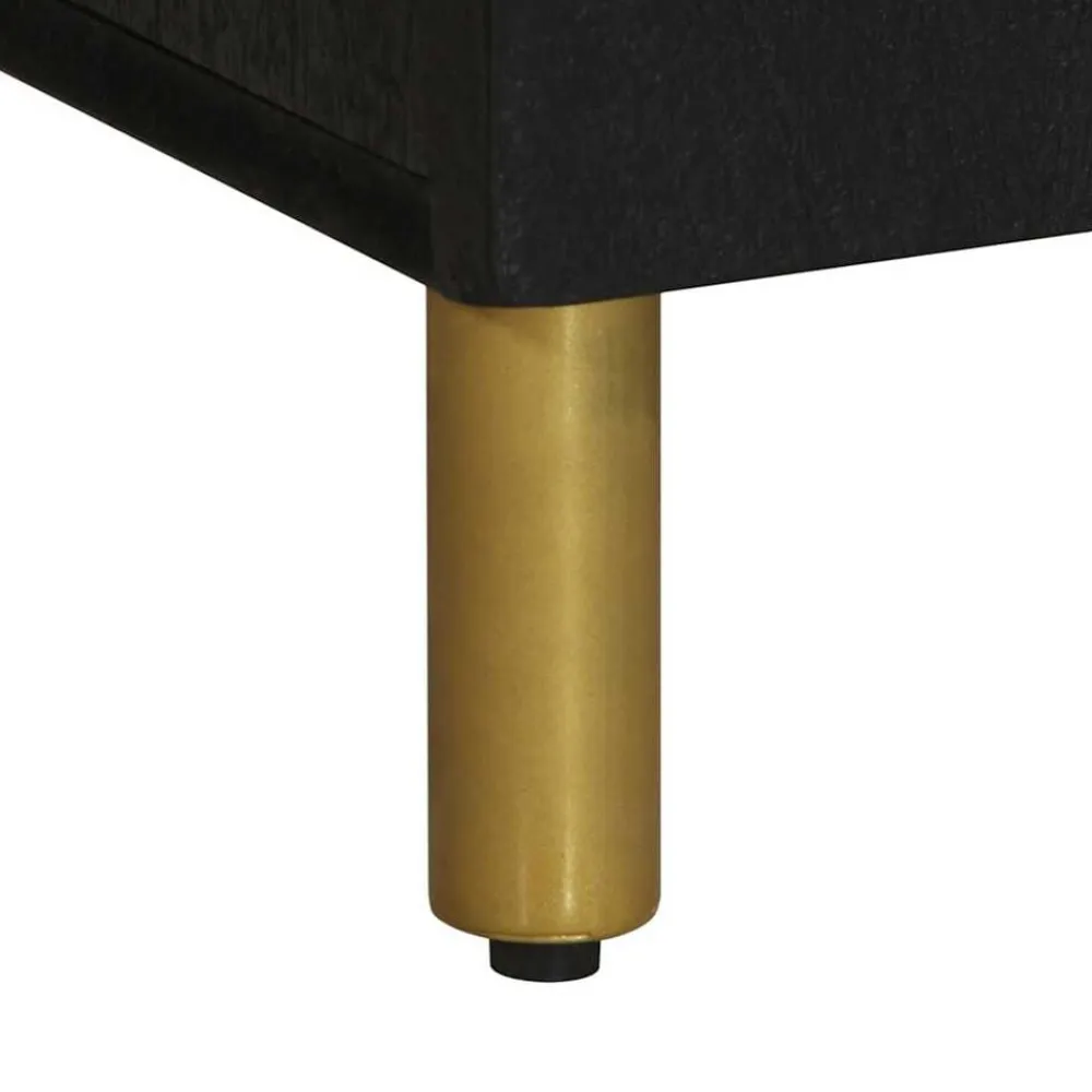 vidaXL Armarios Y Almacenamiento-Mueble de TV madera de ingeniería negro 105x33x46 cm