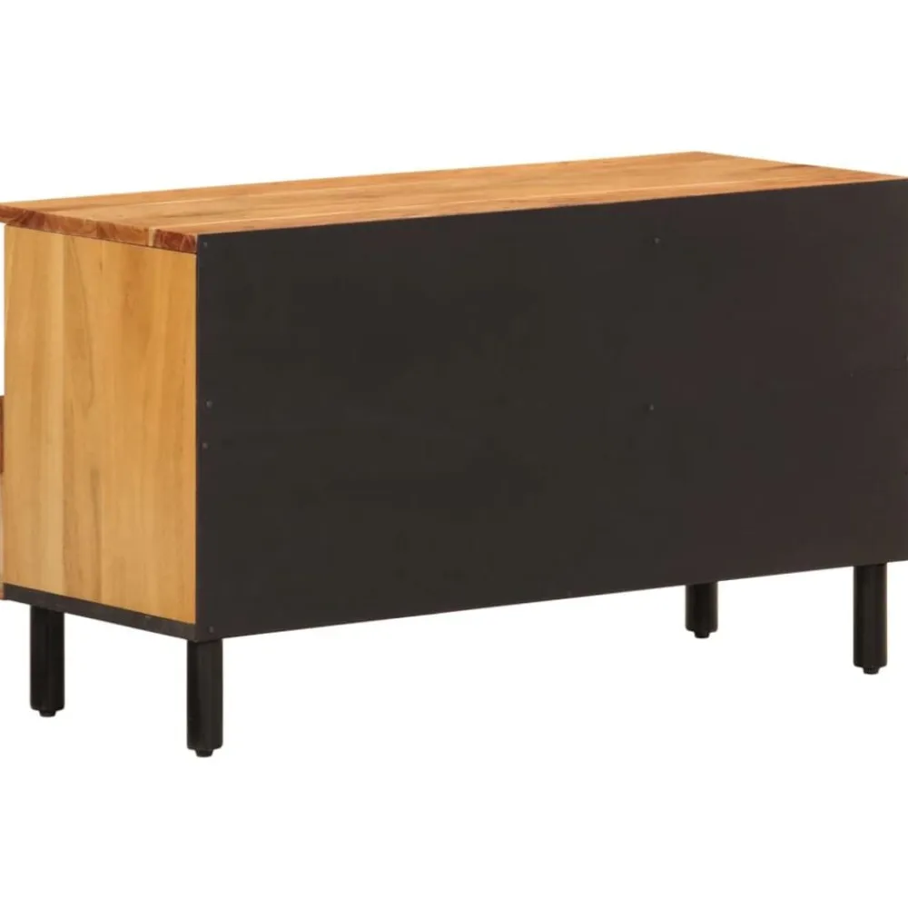 vidaXL Muebles Tv-Mueble de TV madera maciza de acacia 80x33x46 cm