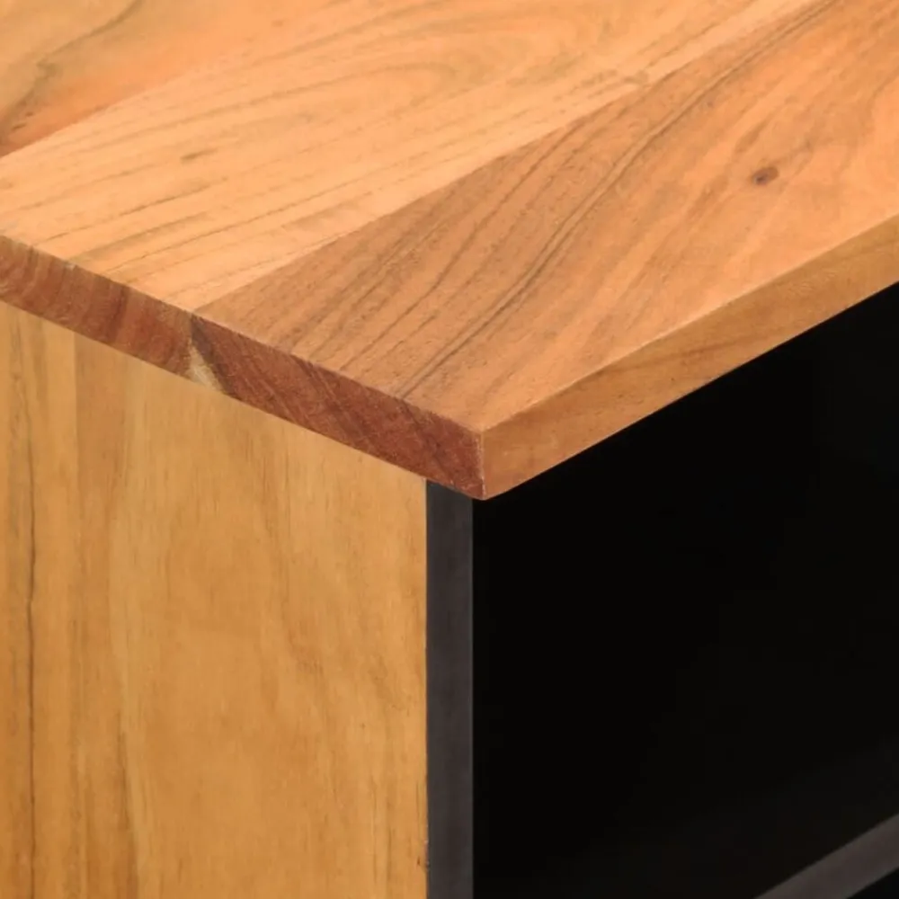 vidaXL Muebles Tv-Mueble de TV madera maciza de acacia 80x33x46 cm