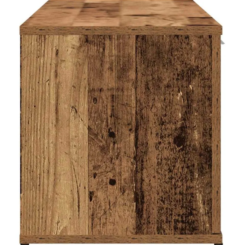 vidaXL Muebles Tv-Mueble de TV madera contrachapada envejecida 120x34x37 cm