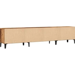 vidaXL Mueble de TV madera ingeniería madera envejecida 180x31,5x40 cm Madera antigua Discount