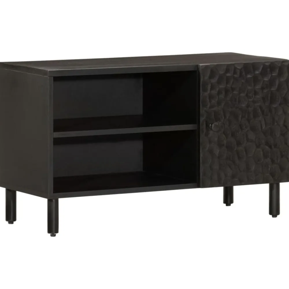 vidaXL Muebles Tv-Mueble de TV madera maciza de mango 80x31x46 cm