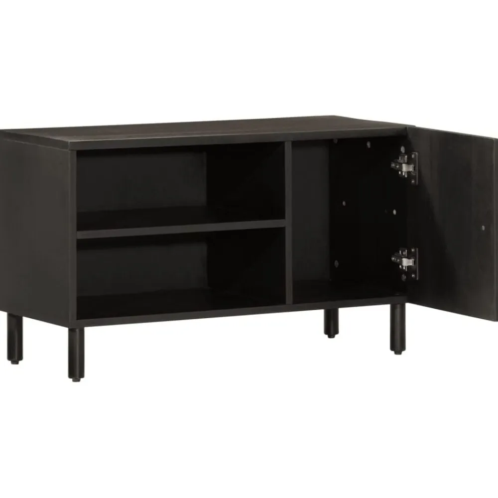 vidaXL Muebles Tv-Mueble de TV madera maciza de mango 80x31x46 cm