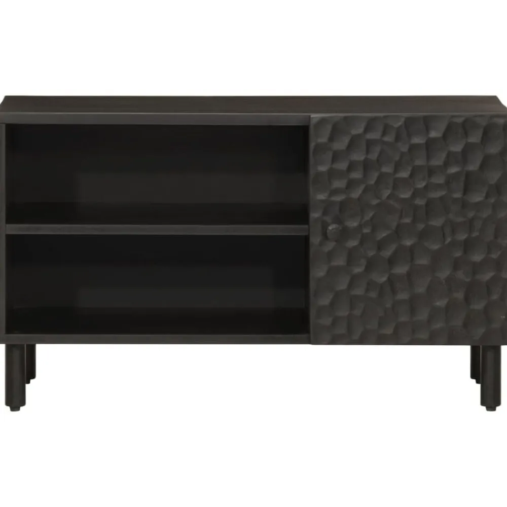 vidaXL Muebles Tv-Mueble de TV madera maciza de mango 80x31x46 cm