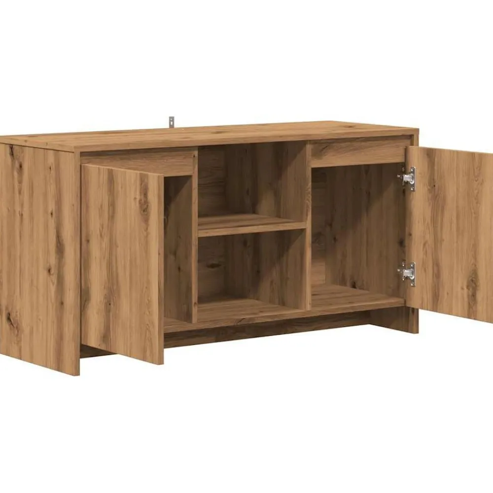 vidaXL Muebles Tv-Mueble de TV madera ingeniería roble artesanal 102x37,5x52,5cm