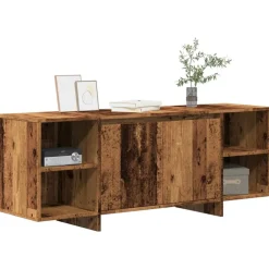 vidaXL Muebles Tv-Mueble de TV madera de ingeniería envejecida 130x35x50 cm