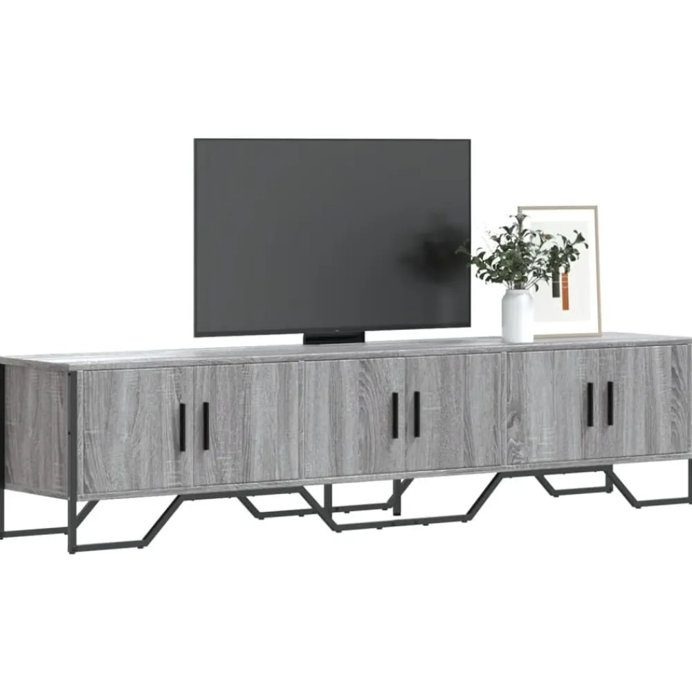 vidaXL Mueble de TV madera de ingeniería 180x34x41 cm Gris sonoma Sale