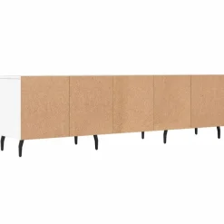 vidaXL Mueble de TV madera contrachapada 150x30x44,5 cm Blanco Discount