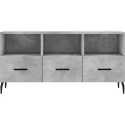 vidaXL Mueble de TV madera de ingeniería gris hormigón 102x36x50 cm Gris hormigón Sale