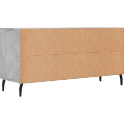 vidaXL Mueble de TV madera de ingeniería gris hormigón 102x36x50 cm Gris hormigón Sale
