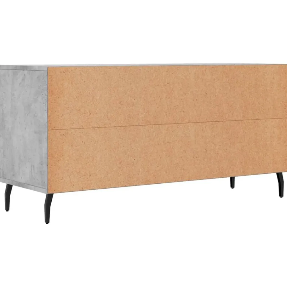 vidaXL Mueble de TV madera de ingeniería gris hormigón 102x36x50 cm Gris hormigón Sale