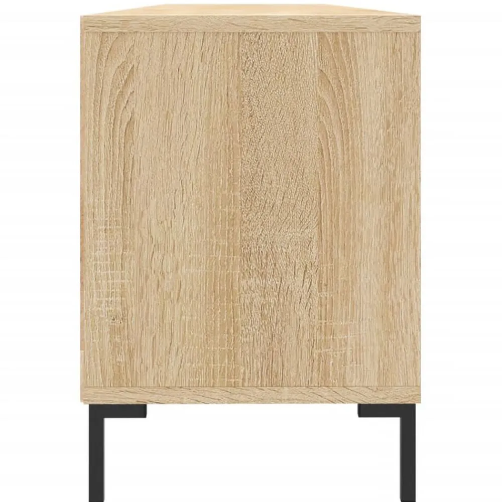 vidaXL Mueble de TV madera contrachapada 150x30x44,5 cm Roble Sonoma New